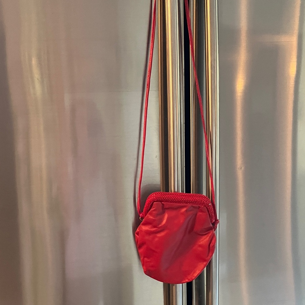 Red Crossbody Bag sparkle beads